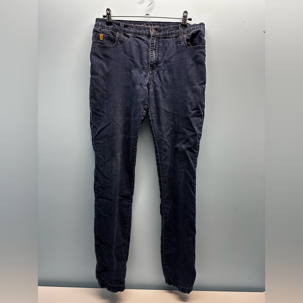 Women’s Second Yoga Jeans Blue Denim Mid Rise Skinny Jeans Pants Size 30